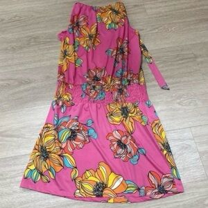 Floral Pink summer Dress 3KZ